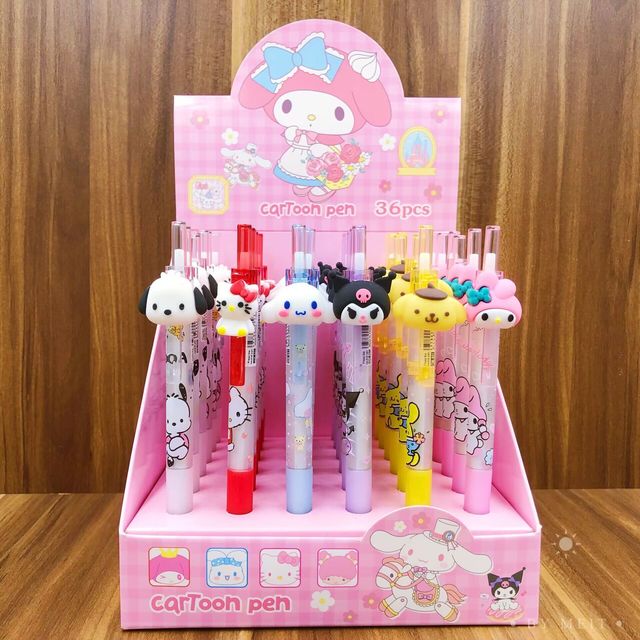 60pcs Sanrio Hello Kitty Neutral Pen Signature Gel Pen Writeing